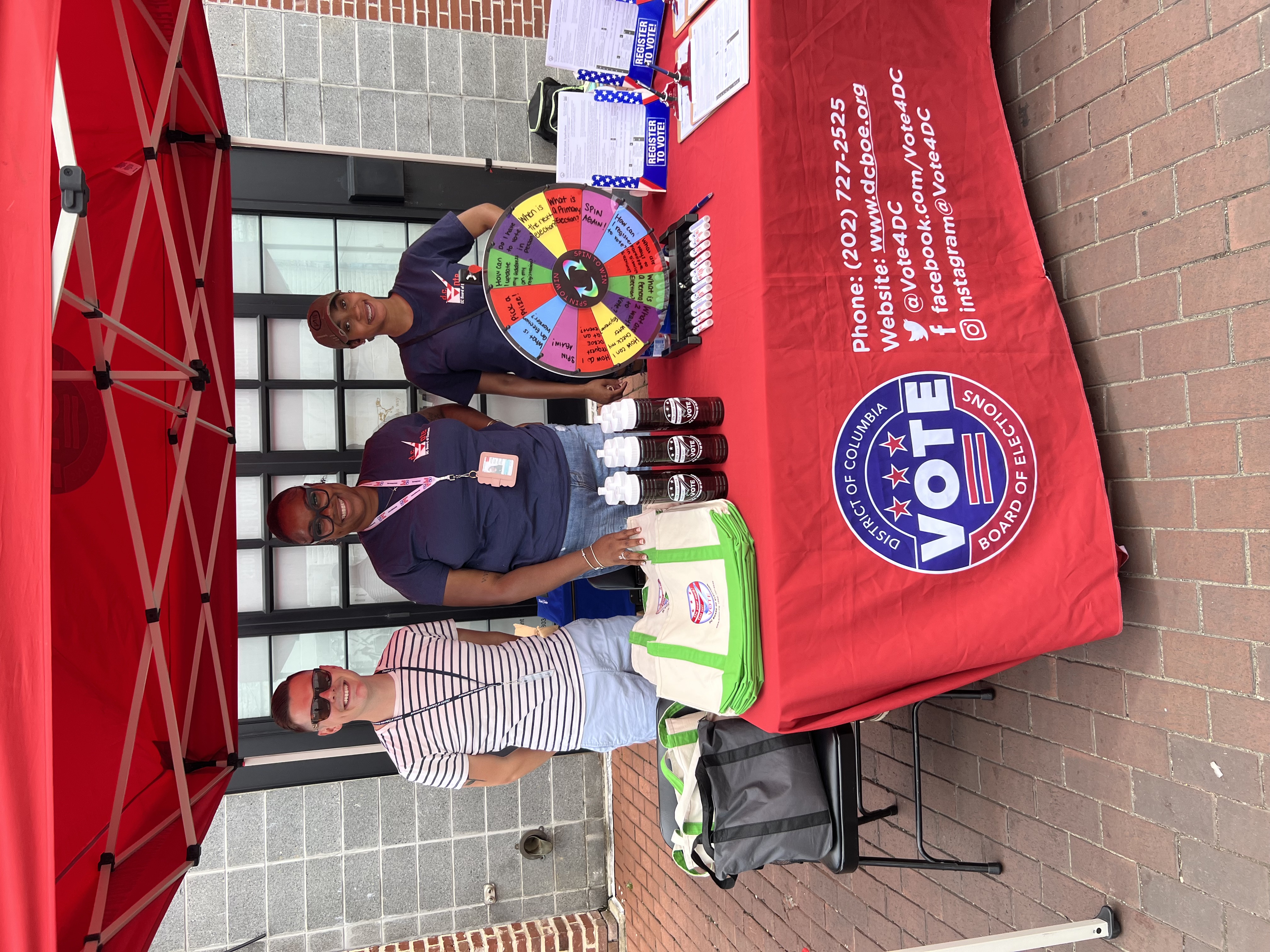 Steven with the DC Board of Elections voter registration team