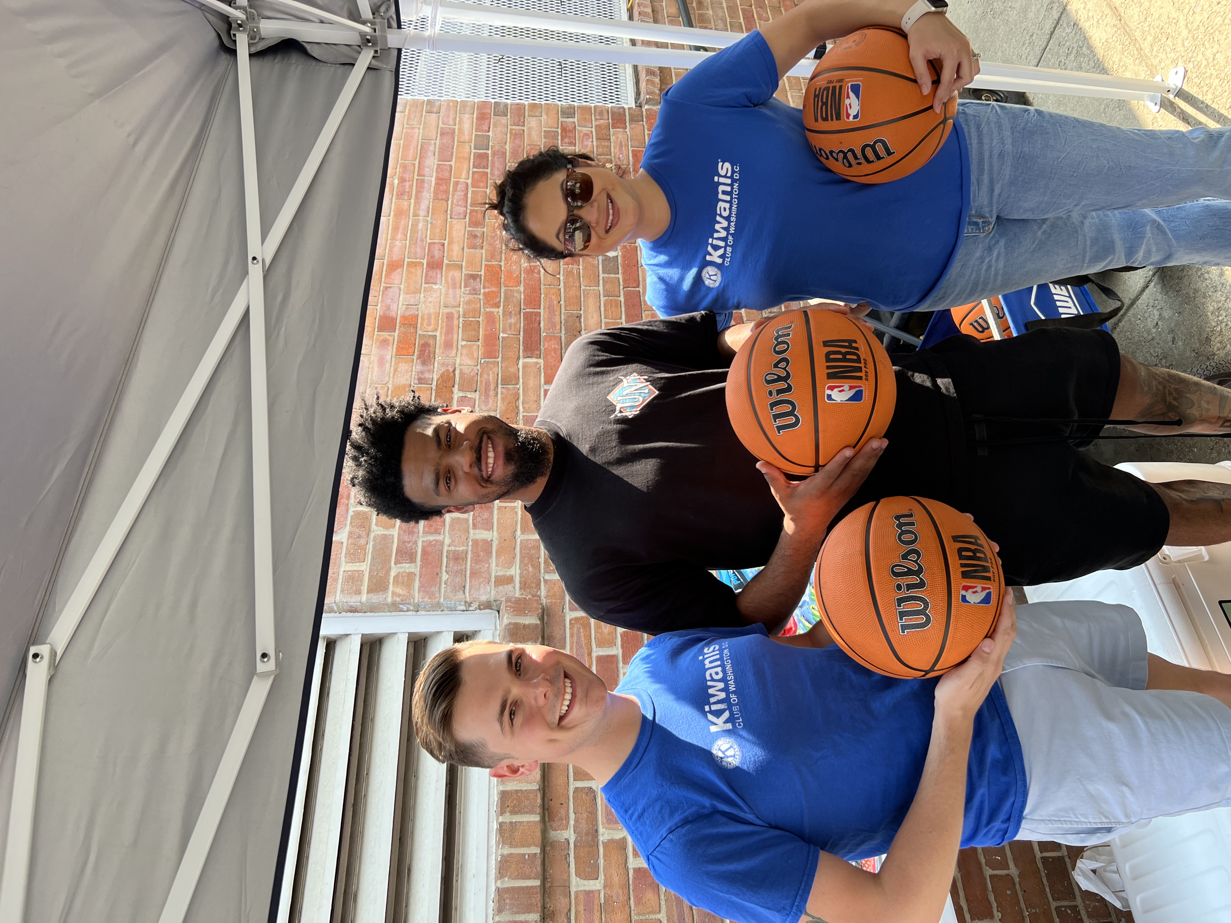 Steven volunteering with the Kiwanis Club of Washington, DC